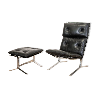 High armchair and ottoman Joker by Olivier Mourgue for Airborn, 1964