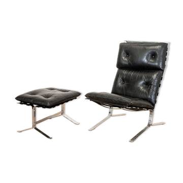 High armchair and ottoman Joker by Olivier Mourgue for Airborn, 1964