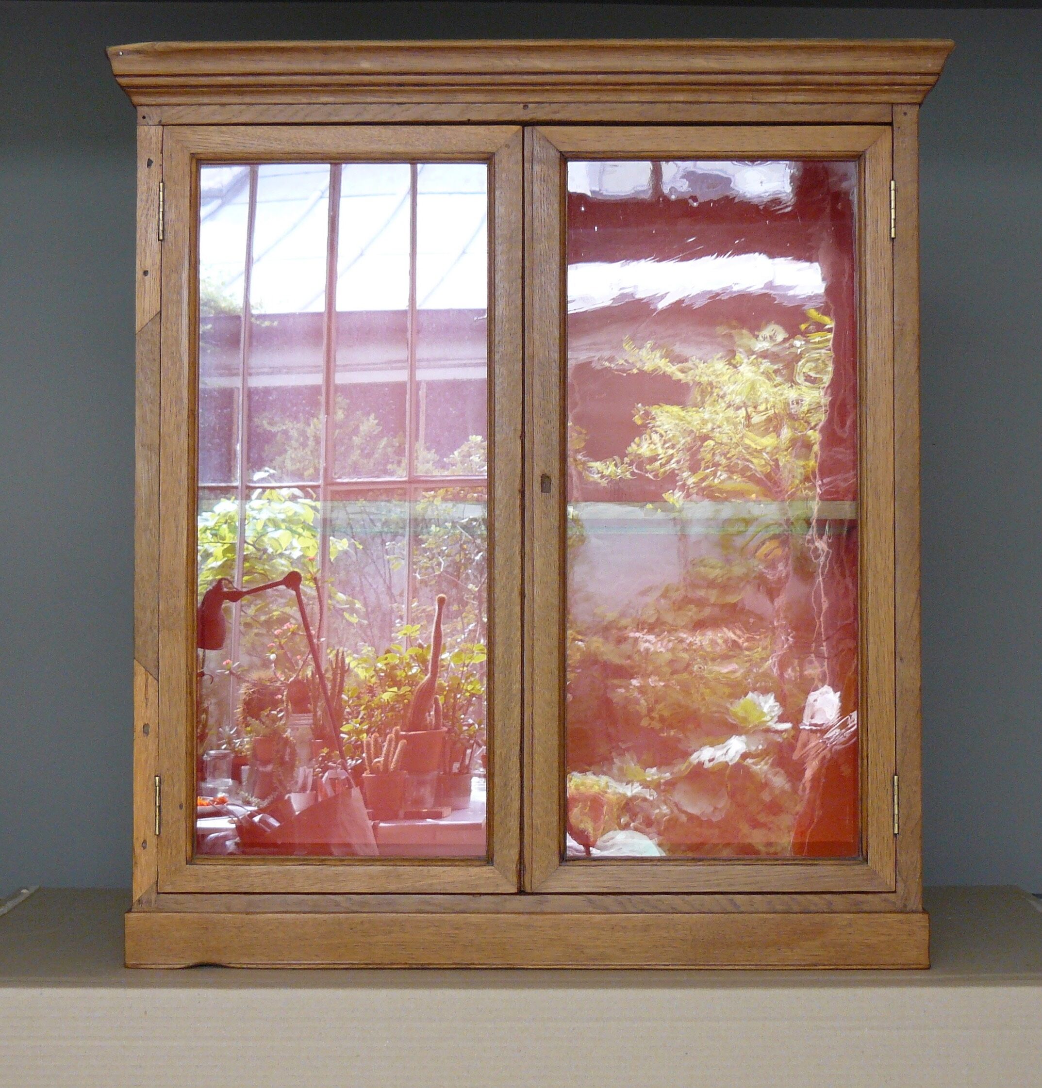 English window painted waxed wood