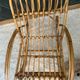 Rocking chair, vintage children's rocking chair, bamboo rattan armchair