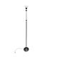 Adjustable / Conical Glass and Black Metal Floor Lamp by Tronconi, 1970s