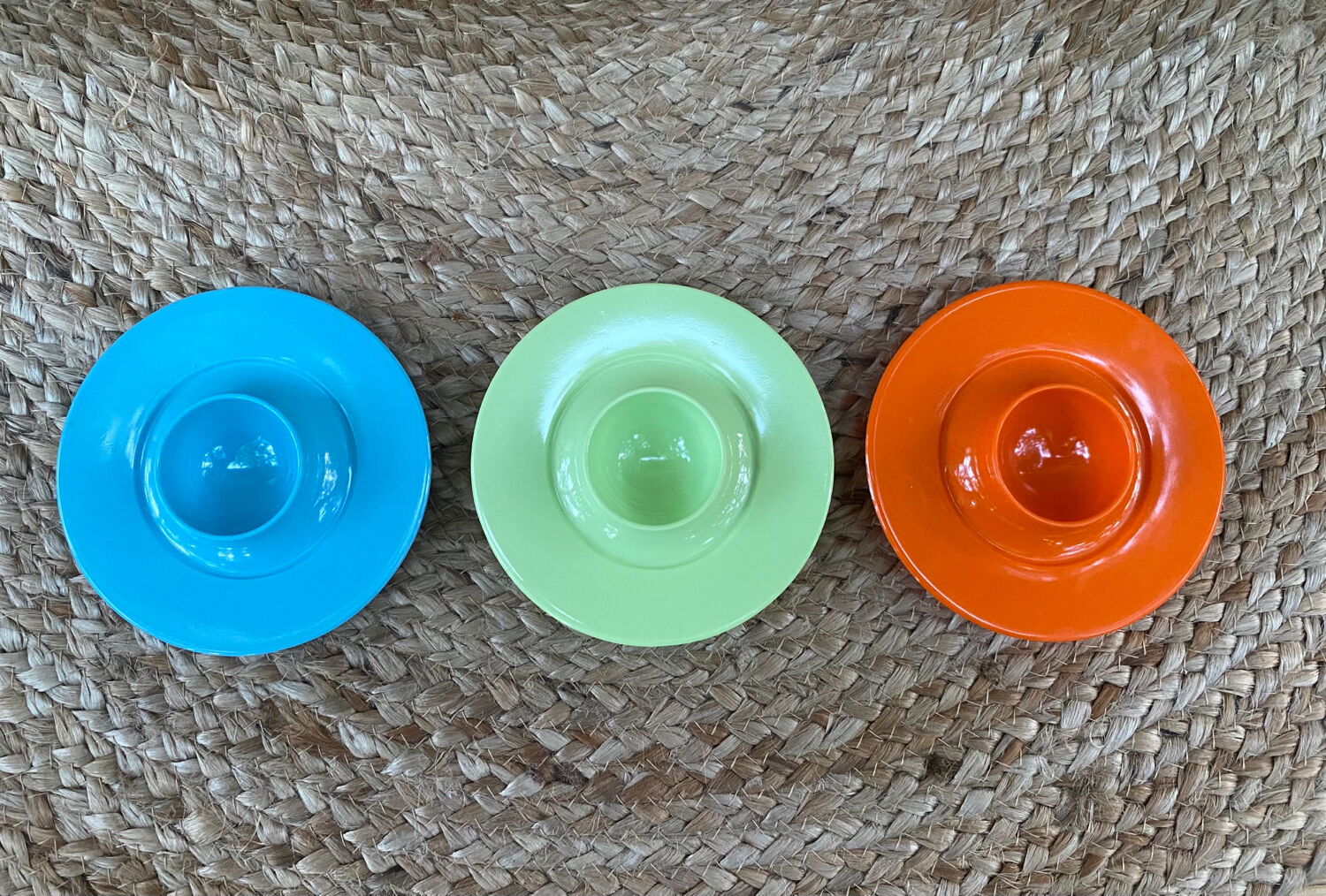 Trio of eggcups, 70s