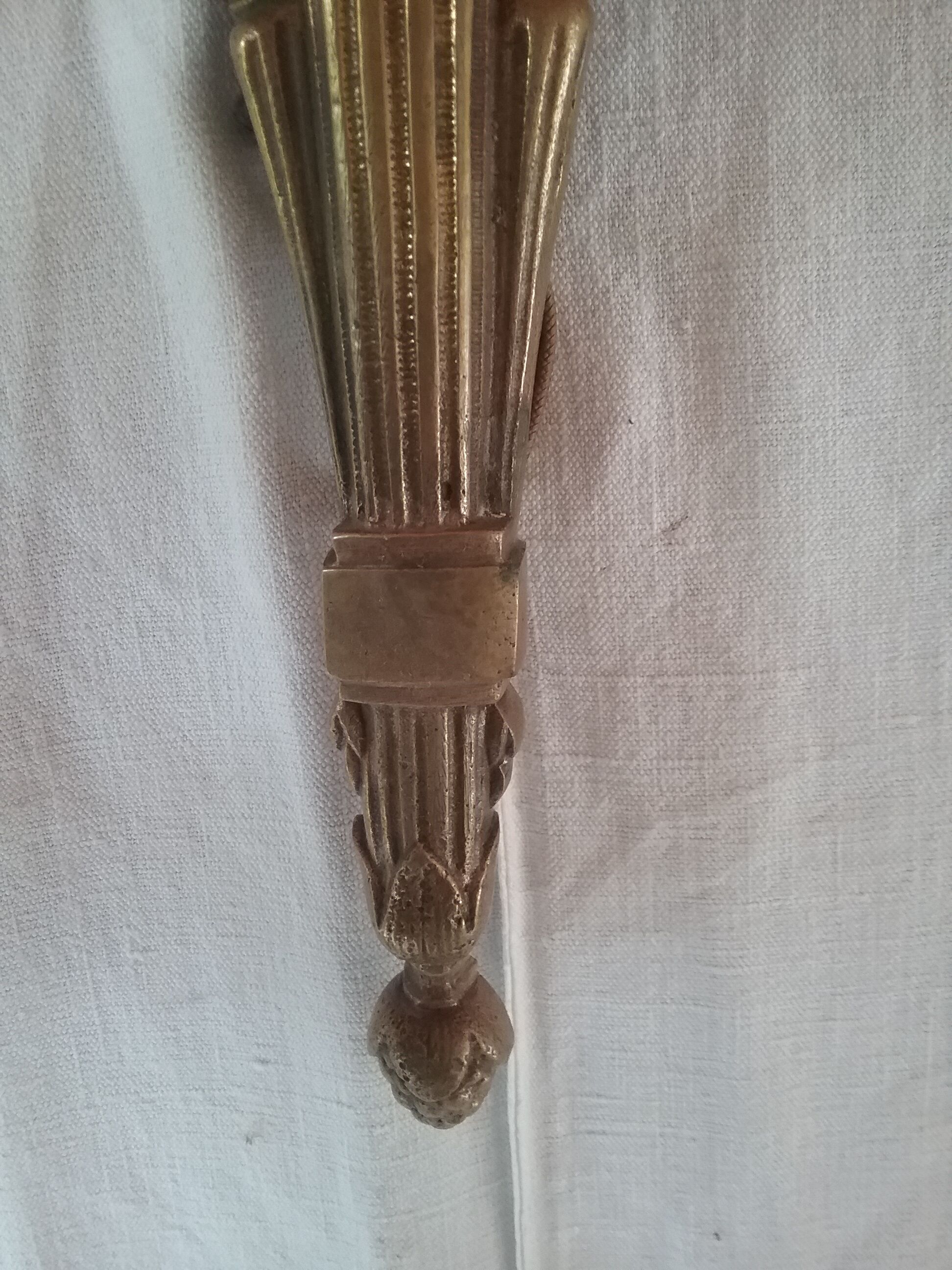 Double bronze wall light