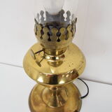 Vintage brass table lamp, czechoslovakia, 1950&#39;s.