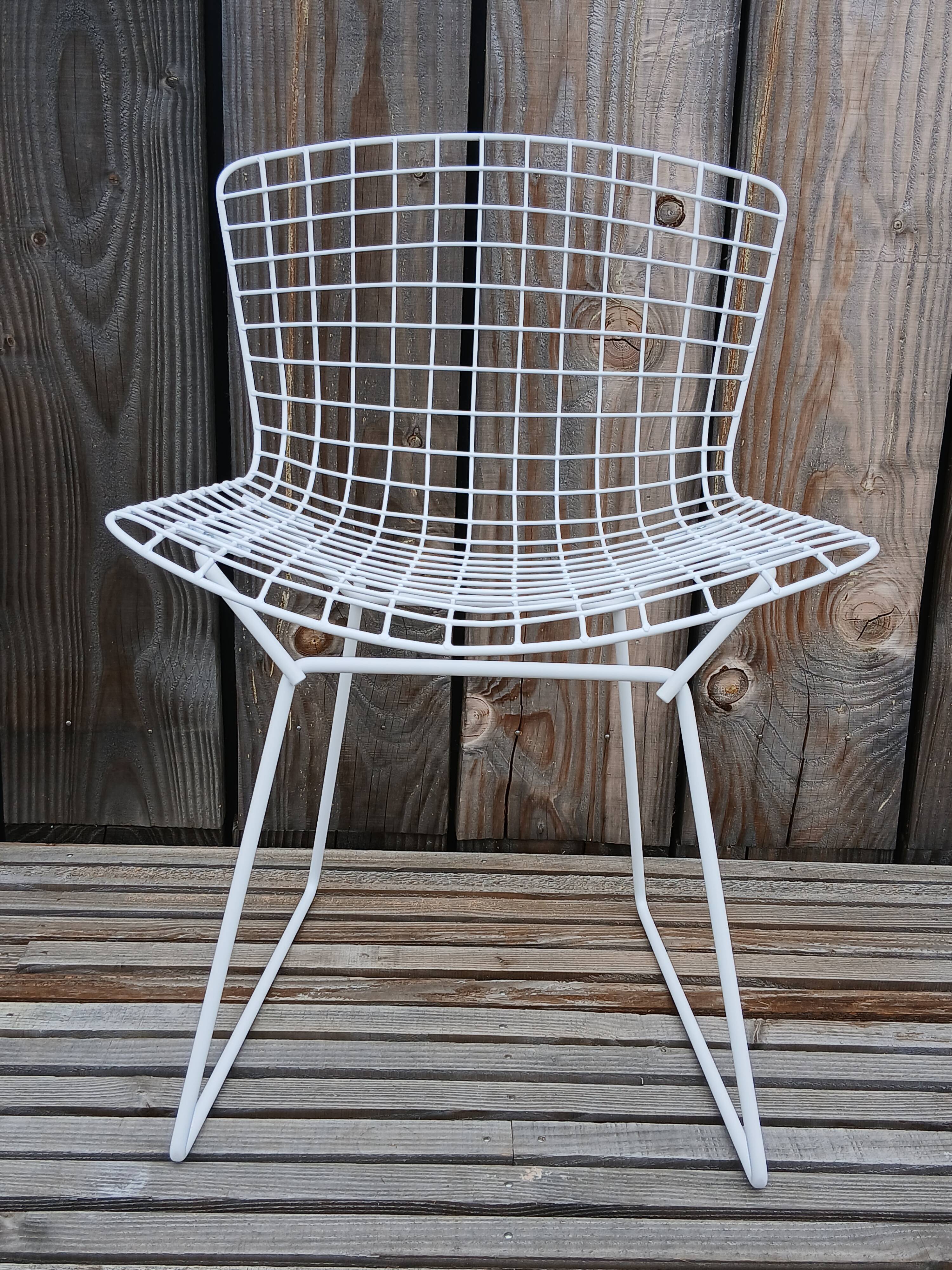 Harry Bertoia Wire Chair, restored vintage Knoll edition