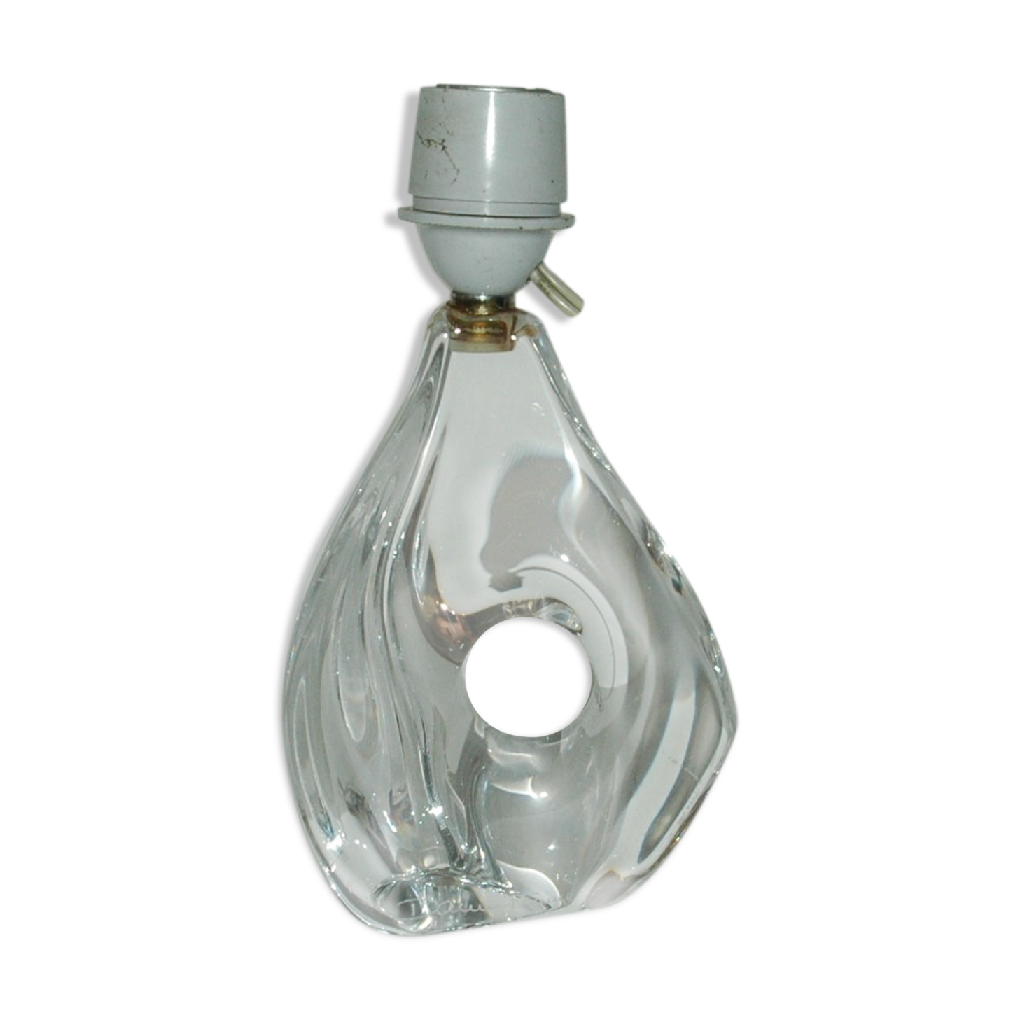 Daum 60s crystal lamp foot