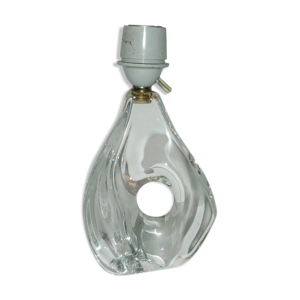 Pied de lampe en cristal Daum années