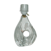 Pied de lampe en cristal Daum années 60