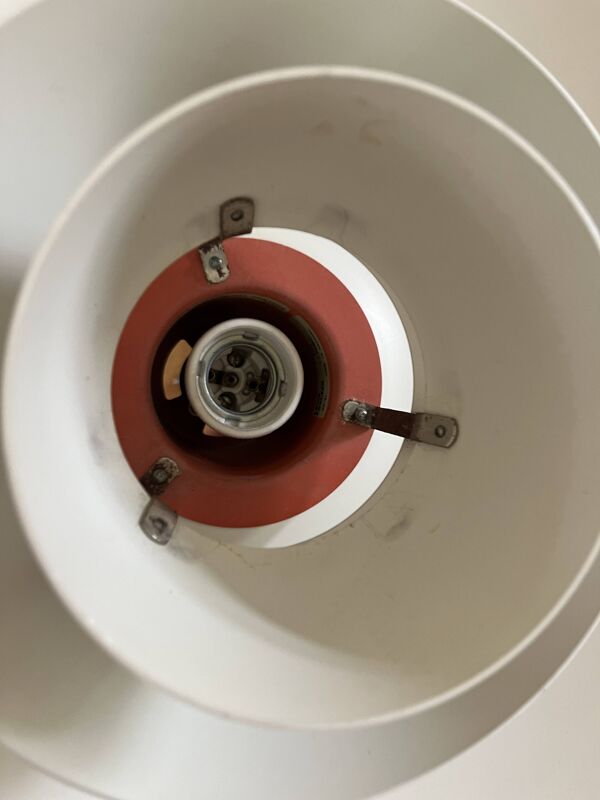 Lampe vintage Louis Poulsen PH4/3 + réflecteur - Poul Henningsen - lampe PH4