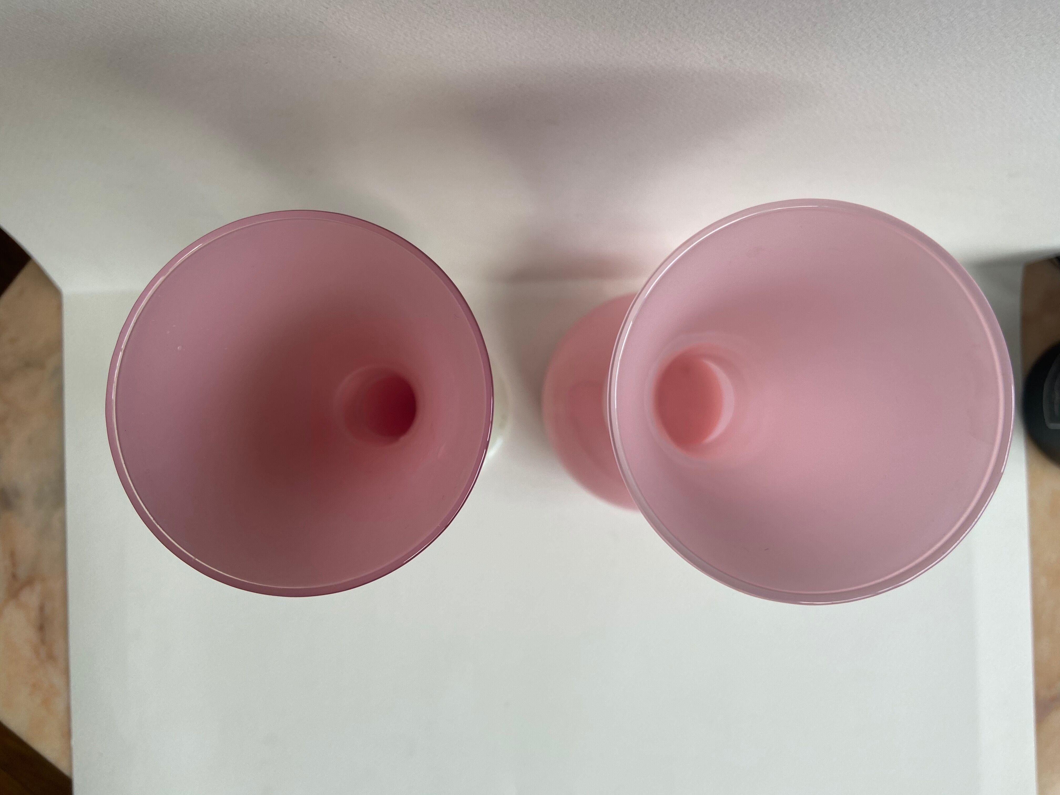 Pair of opalin vases