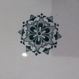 4 vintage flat plates in iron earth from HBC