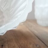 Set of 3 Art Deco frosted glass tulips
