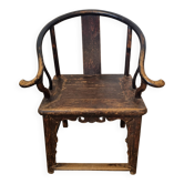 Fauteuil Chinois Traditionnel "Fer à Cheval" (Quanyi) – Patine Ancienne