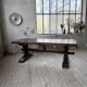 Table de monastère XXL en chêne, 19ème s.