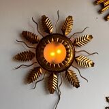Mid Century Sunburst Wall scone Ceiling light