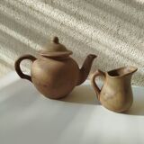 Teapot and small earthenware pot