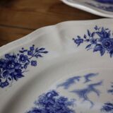Lot de 6 assiettes plates Sarreguemines modèle Romantic 25.6cm