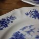 Set of 6 Sarreguemines flat plates, Romantic model, 25.6 cm