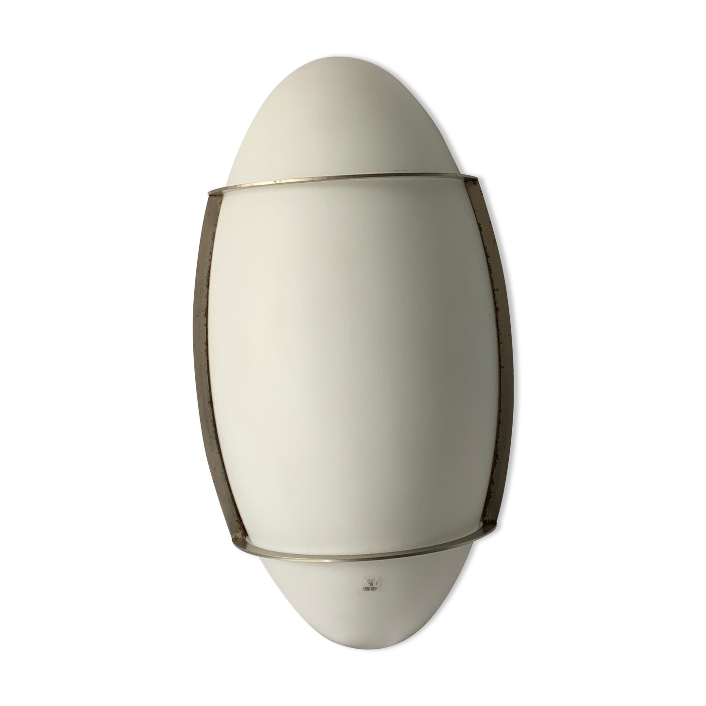 Italian wall lamp Vétri Murano Leucos in white frosted glass