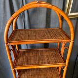 Rattan bookcase shelf