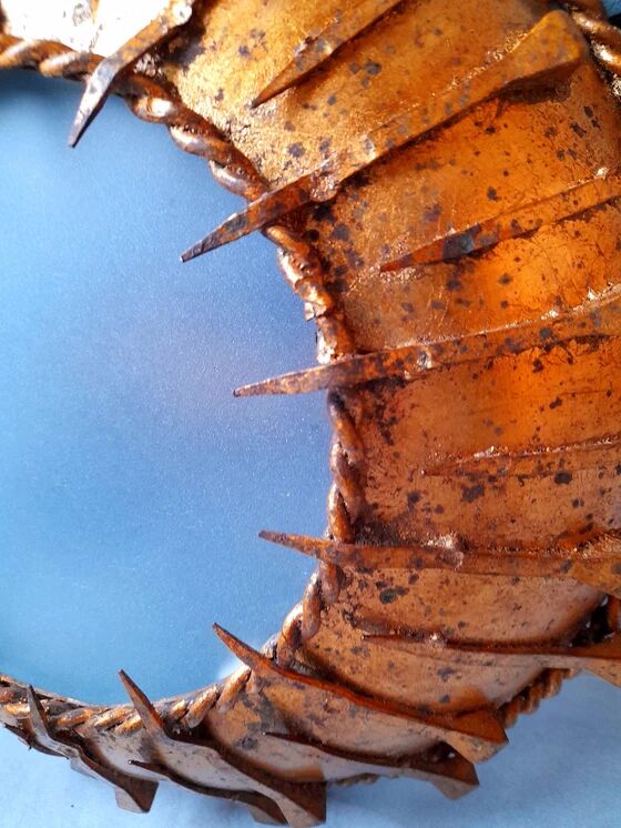 Brutalist sunburst wall light 1960