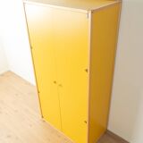 Wardrobe from the Profilsystem collection by Flötotto, 1970s, yellow HPL, beech frame