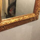Mirror in gold frame