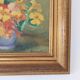 Huile sur panneau vintage signée Hourregue - bouquet de fleurs