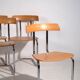 Vintage industrial style chairs (c.1960). Set of 4 pieces