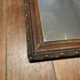 Rectangular wall mirror with wooden frame 47,5x29cm