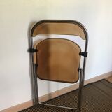 Vintage folding chairs smoked Plexiglas