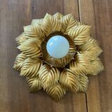 Ceiling light golden flower