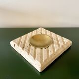 Empty pocket - travertine ashtray