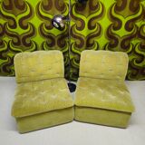 "1970s design armchair pair"
