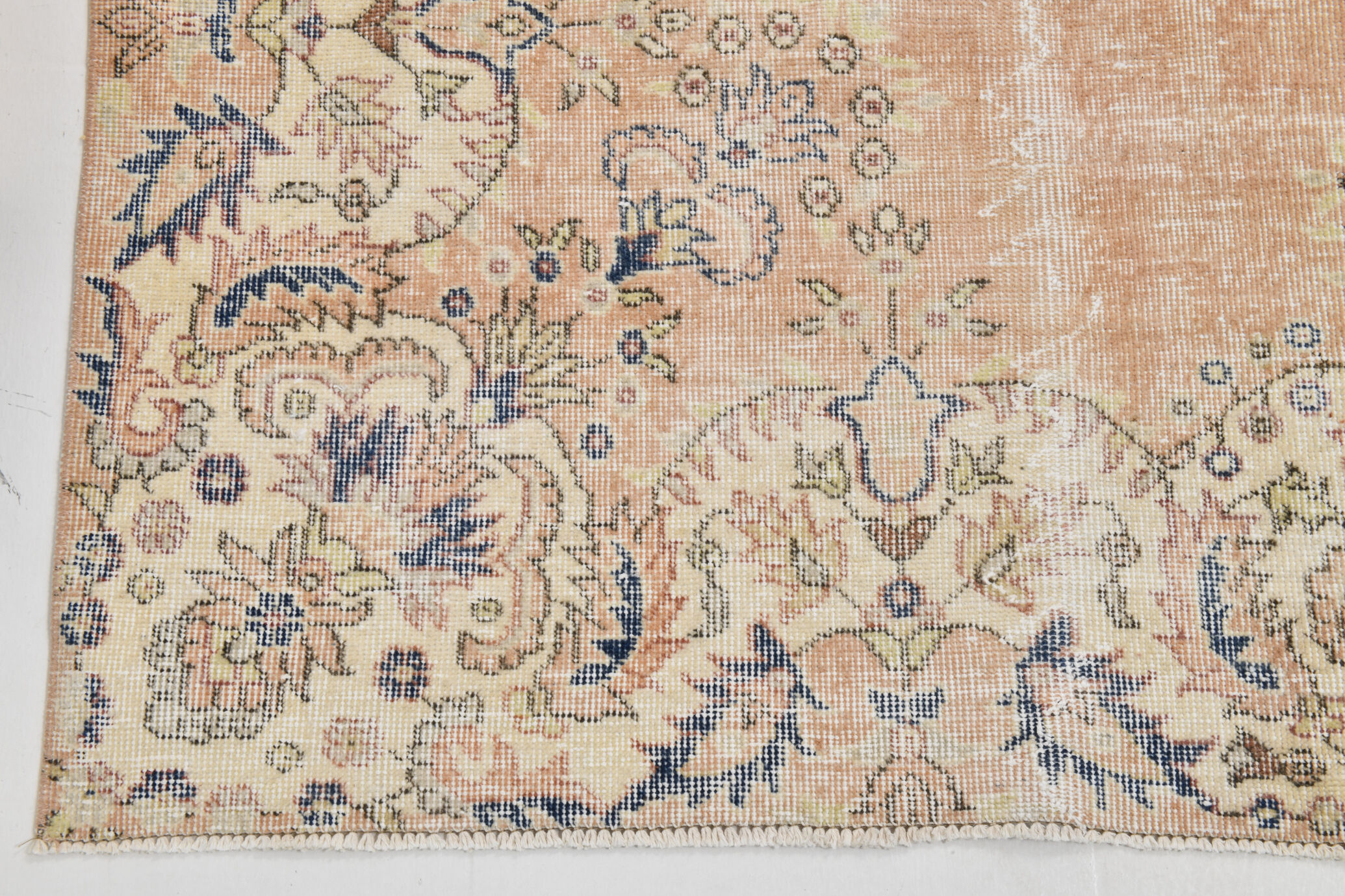 Handmade antique classic rug 361x260cm