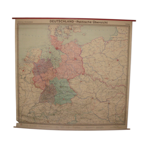 Carte géographique Allemande - 1973