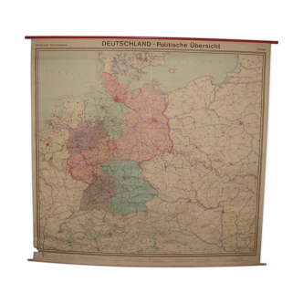 Carte géographique Allemande de 1973