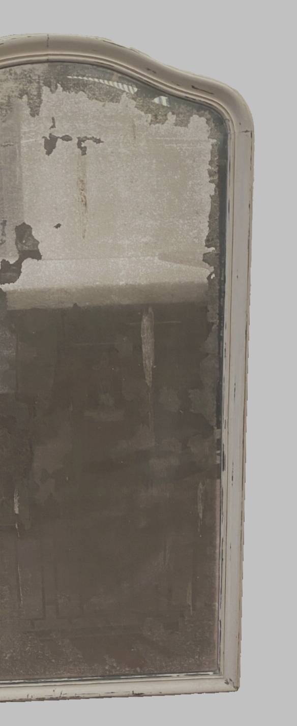 Louis Philippe mirror in wood and patinated stucco 19th century