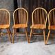 Série de 4 chaises à barreaux