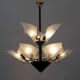 Modern Italian Chandelier with Murano Glass Sails, 1989