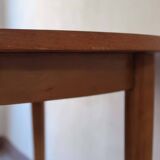 Scandinavian light wood round table