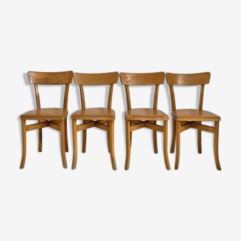 Ensemble de 4 chaises vintage 60