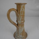 Old vintage stoneware candle holder