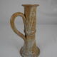 Old vintage stoneware candle holder