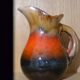 Flamed stoneware jug