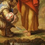 17th century Flemish painting, Saint Philip baptizing the eunuch