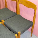 4 scandinavian chairs from the 60s