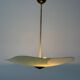 Art Deco pentagonal green glass ceiling light, 1940s, Germany