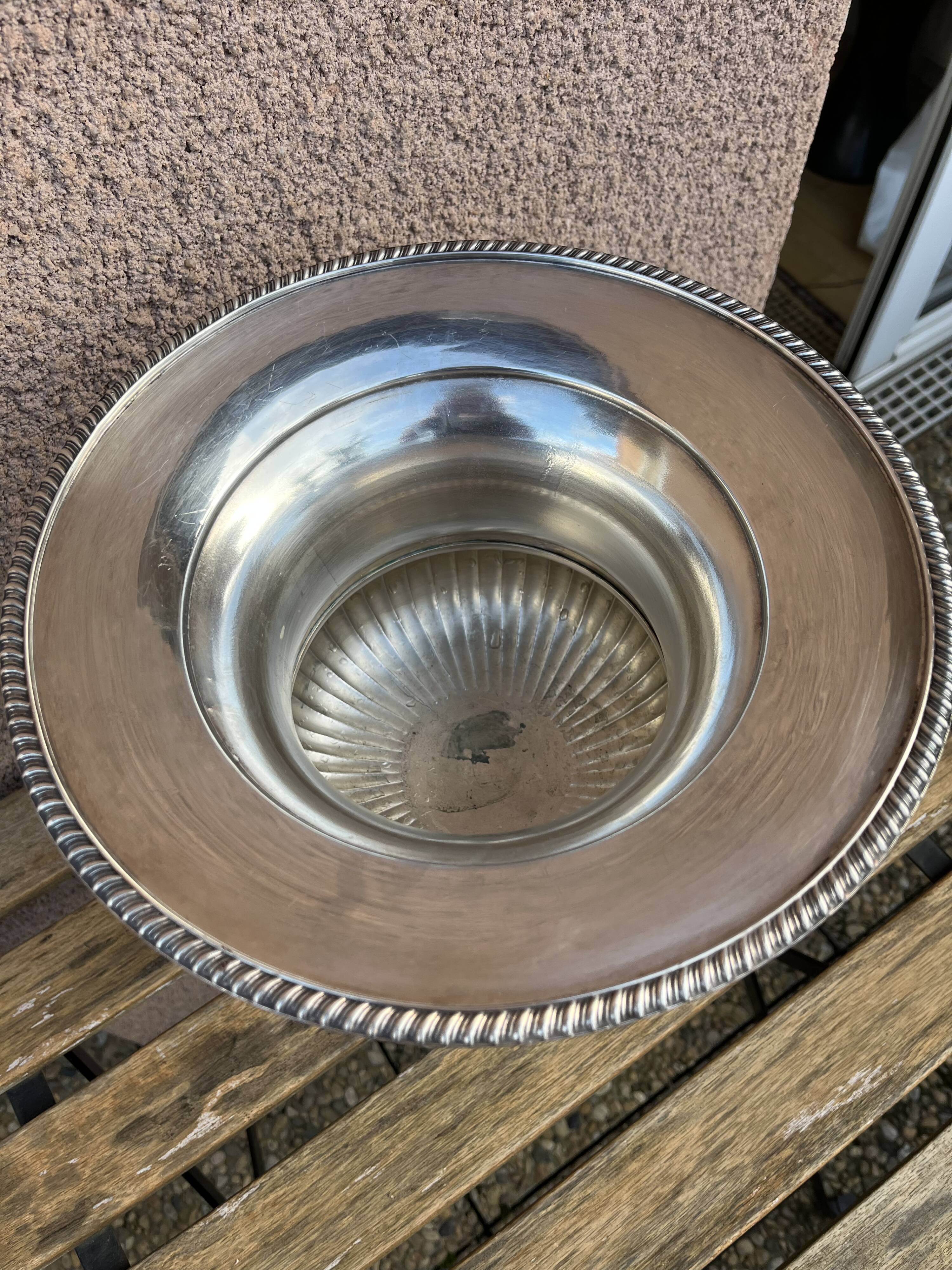 Medici vase silver metal BE