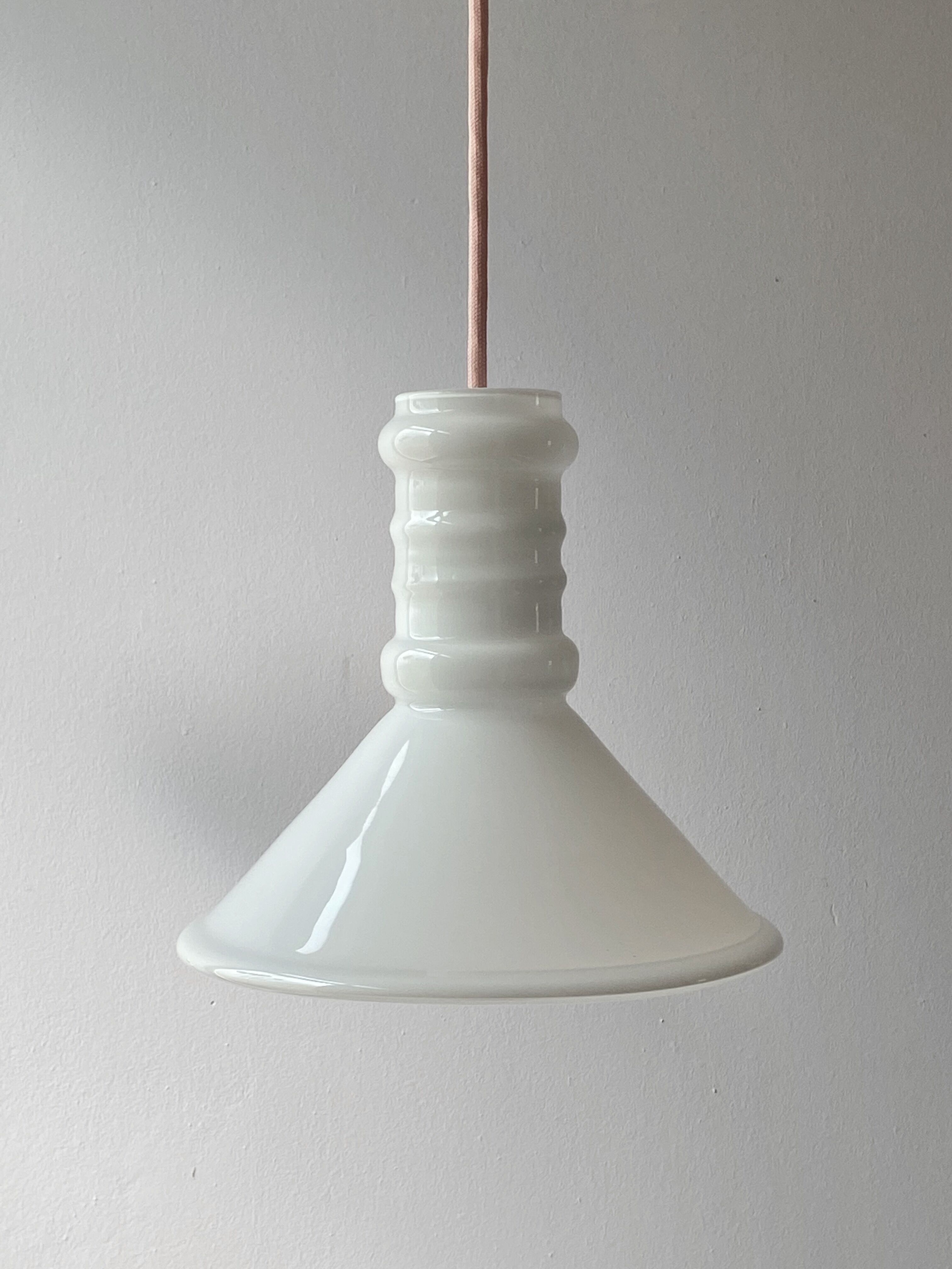 Sidse Werner small Apotheker Pendant Lamp by Holmegaard, Denmark, 1980s